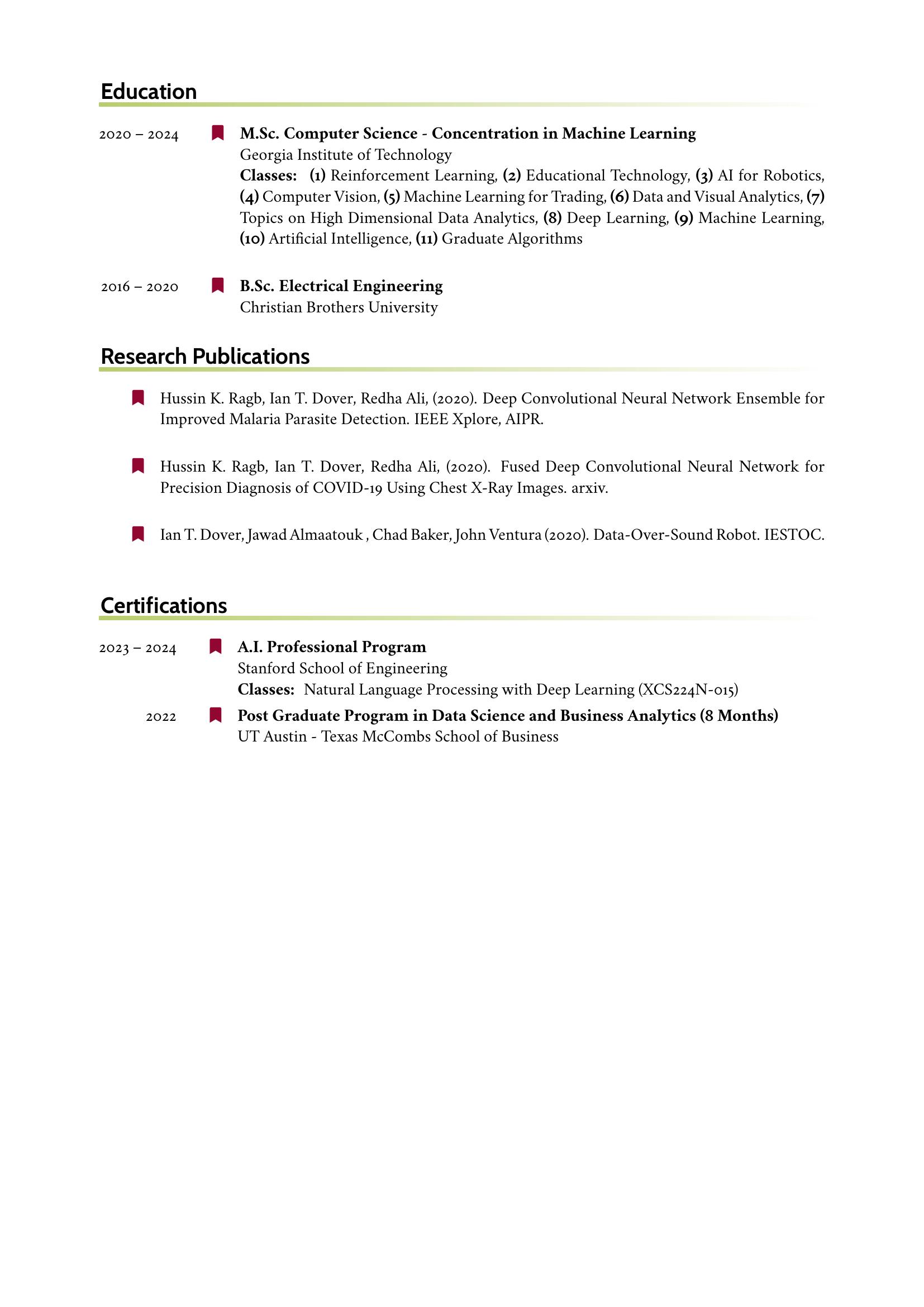 Resume Page 2